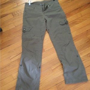 Kuhl Cargo Hiking Pants That Convey to Capris Olive Color